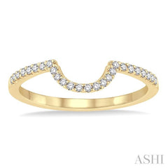 1/6 Ctw Round Cut Diamond Wedding Band in 14K Yellow Gold