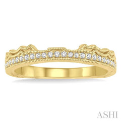 1/6 Ctw Round Cut Diamond Wedding Band in 14K Yellow Gold