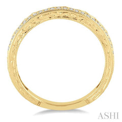 1/6 Ctw Round Cut Diamond Wedding Band in 14K Yellow Gold