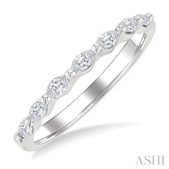 1/3 Ctw East-West Set Marquise Cut Diamond Wedding Band in 14K White Gold