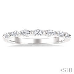 1/3 Ctw East-West Set Marquise Cut Diamond Wedding Band in 14K White Gold