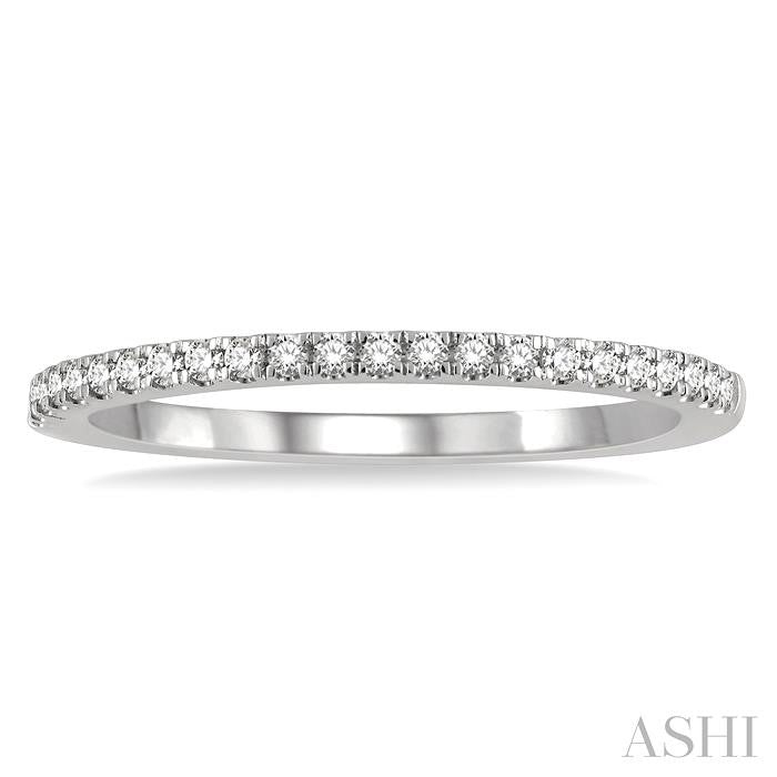 1/6 Ctw Round Cut Diamond Stack Band in 14K White Gold