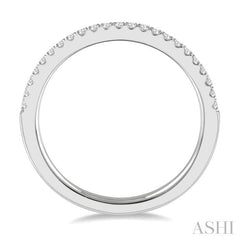 1/6 Ctw Round Cut Diamond Stack Band in 14K White Gold