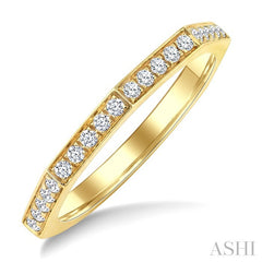 1/2 Ctw Eternity Round Cut Diamond Geometric Wedding Band in 14K Yellow Gold