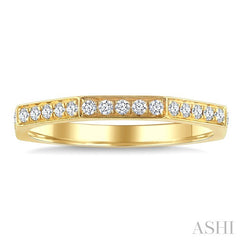 1/2 Ctw Eternity Round Cut Diamond Geometric Wedding Band in 14K Yellow Gold