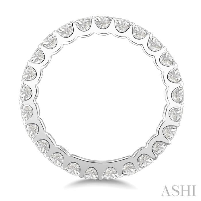1 1/2 Ctw Round Cut Diamond Eternity Band in 14K White Gold