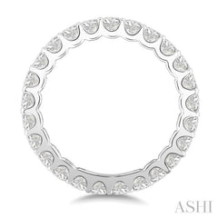 1 1/2 Ctw Round Cut Diamond Eternity Band in 14K White Gold
