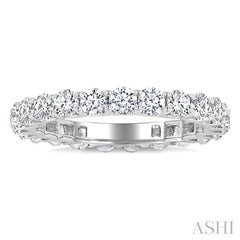 2 Ctw Round Cut Diamond Eternity Band in 14K White Gold