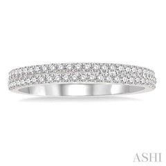 1/3 Ctw Round Diamond Wedding Band in 14K White Gold