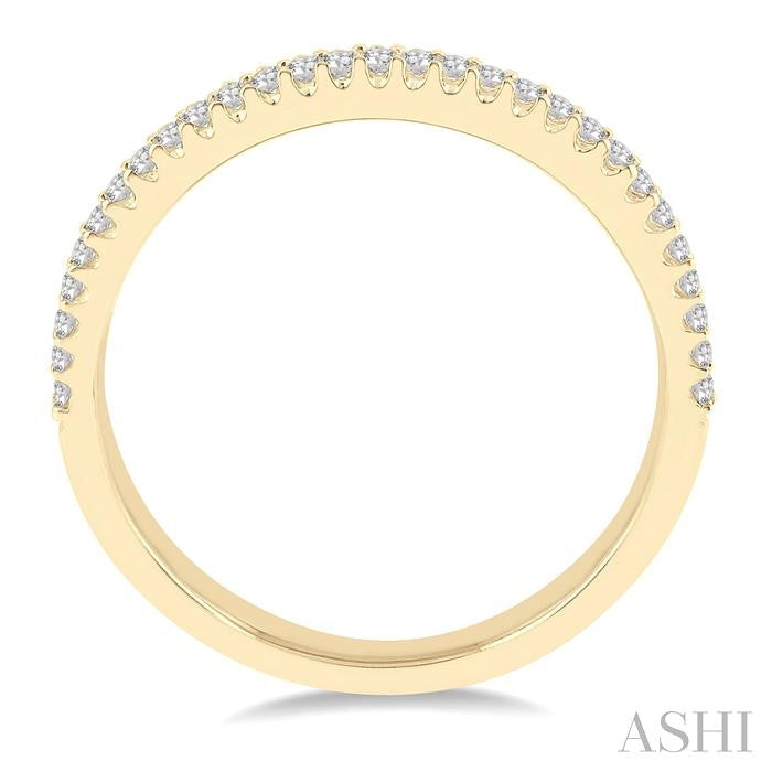 1/3 Ctw Round Diamond Wedding Band in 14K Yellow Gold