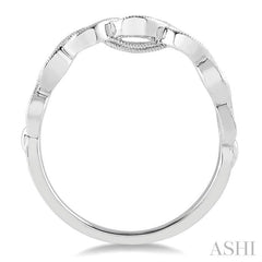 1/5 Ctw Round Diamond Wedding Band in 14K White Gold