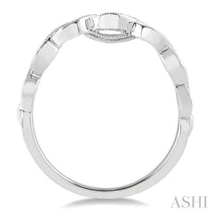1/5 Ctw Round Diamond Wedding Band in 14K White Gold
