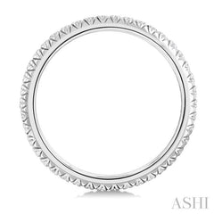 1/2 Ctw Round Cut Diamond Eternity Wedding Band in 14K White Gold
