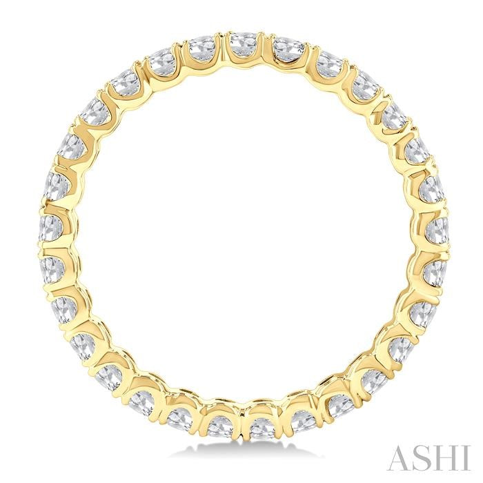 1 Ctw Round Cut Diamond Eternity Wedding Band in 14K Yellow Gold