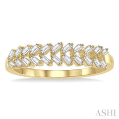 1/4 Ctw Stackable Baguette Diamond Fashion Ring in 14K Yellow Gold