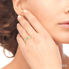 1/2 Ctw Princess Cut Diamond Band in 14K Yellow Gold