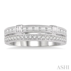 1/2 Ctw Diamond Stack Band in 14K White Gold