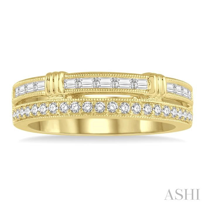 1/2 Ctw Diamond Stack Band in 14K Yellow Gold