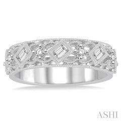 1/2 Ctw Diamond Stack Band in 14K White Gold