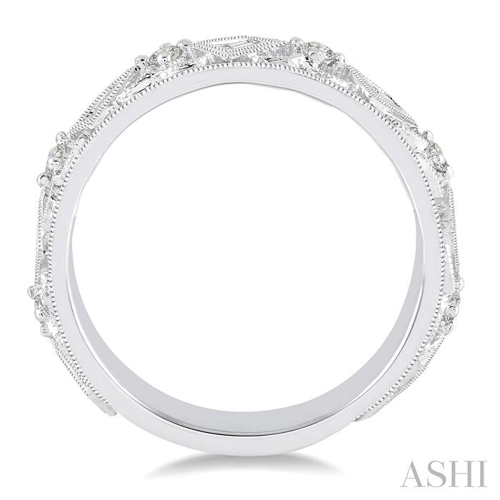 1/2 Ctw Diamond Stack Band in 14K White Gold