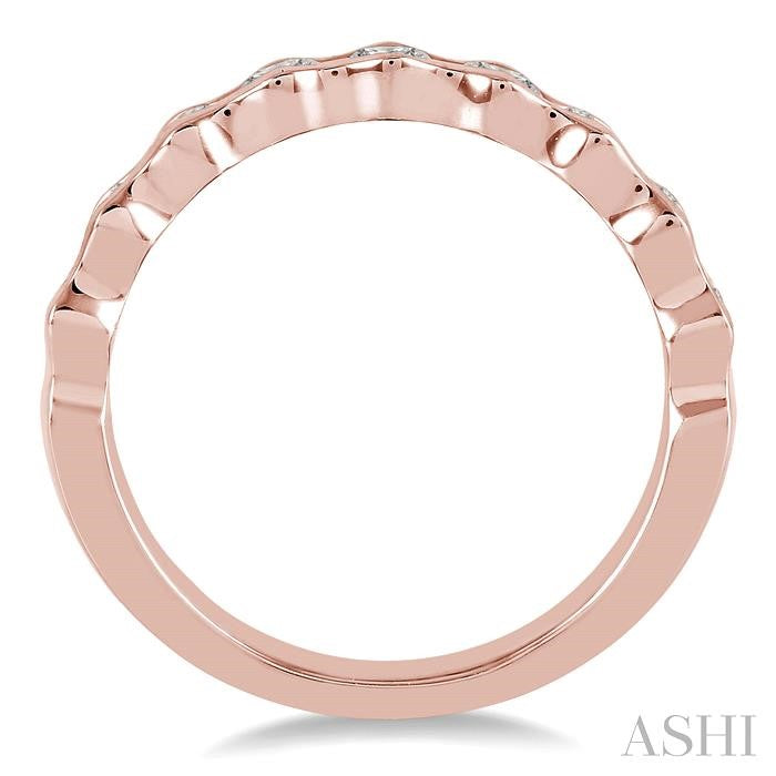 3/4 Ctw Round Cut Diamond Stack Band in 14K Rose Gold