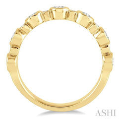 3/4 Ctw Round Cut Diamond Stack Band in 14K Yellow Gold