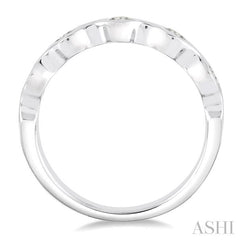 1/2 Ctw Round Cut Diamond Stack Band in 14K White Gold