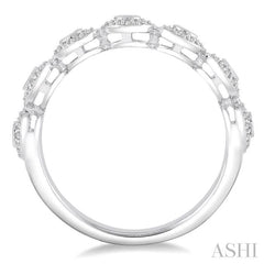 3/8 Ctw Round Cut Diamond Stack Band in 14K White Gold