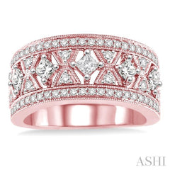 7/8 Ctw Diamond Fashion Band in 14K Rose Gold