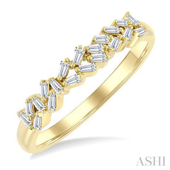 1/5 Ctw Scatter Baguette Cut Diamond Fashion Ring in 14K Yellow Gold