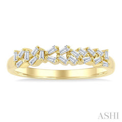 1/5 Ctw Scatter Baguette Cut Diamond Fashion Ring in 14K Yellow Gold