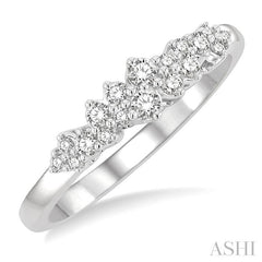 1/4 Ctw Scatter Round Cut Diamond Fashion Ring in 14K White Gold
