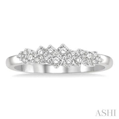 1/4 Ctw Scatter Round Cut Diamond Fashion Ring in 14K White Gold