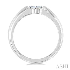 1/3 Ctw East-West Set Pear Cut Diamond Fashion Ring in 14K White Gold