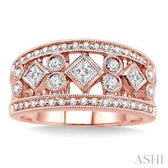5/8 Ctw Diamond Fashion Ring in 14K Rose Gold
