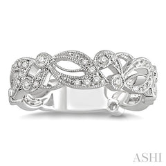 1/5 Ctw Diamond Fashion Ring in 14K White Gold