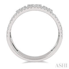 1/2 Ctw Lovebright Round Cut Diamond Ladies Ring in 14K White Gold
