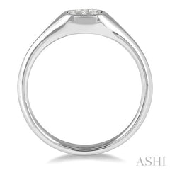 1/4 Ctw Cushion Shape Lovebright Diamond Ring in 14K White Gold