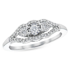 14KT Gold Ladies Diamond Ring