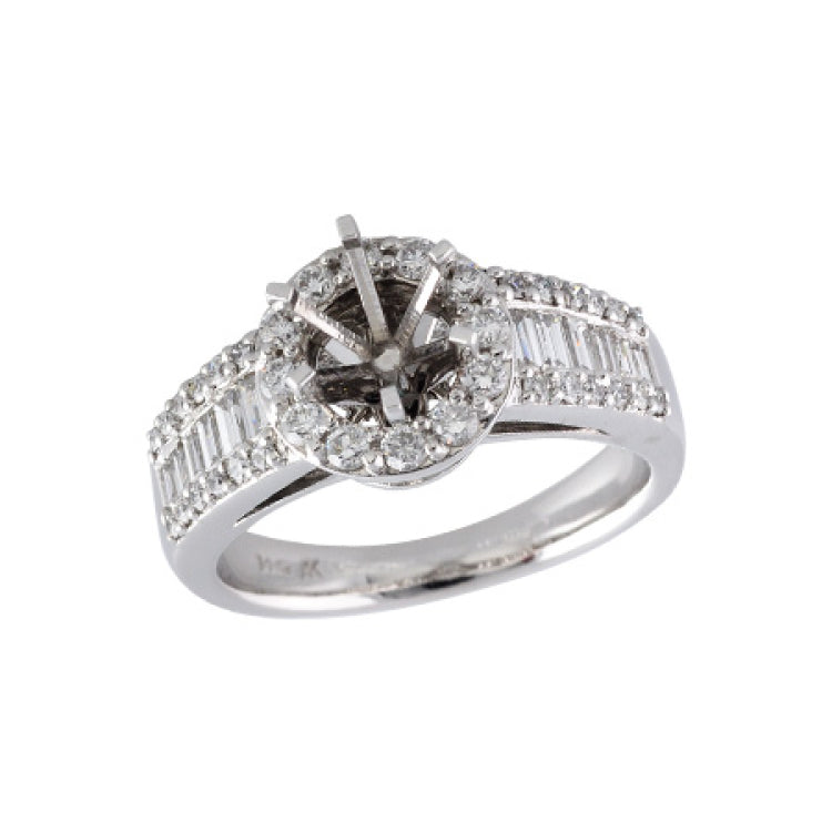 14KT Gold Semi-Mount Engagement Ring