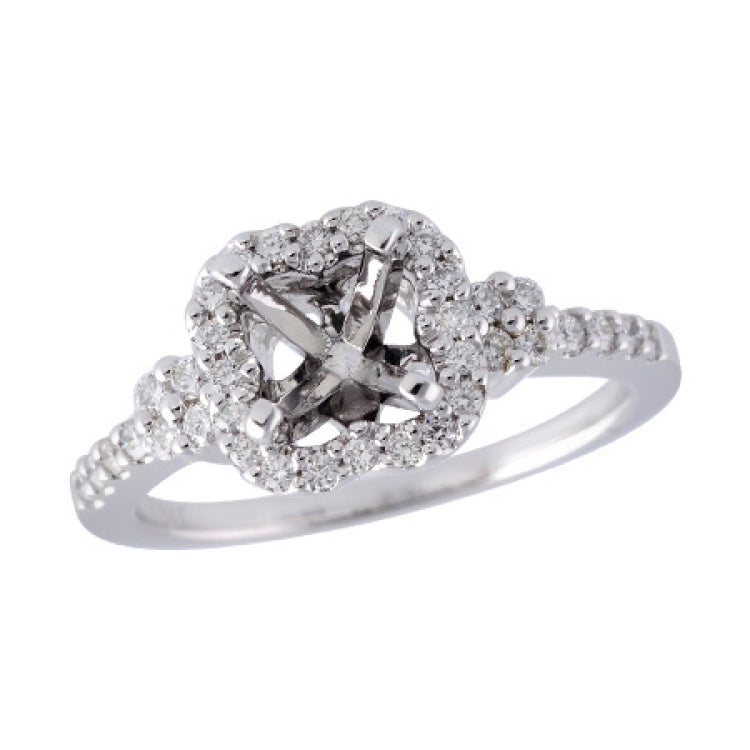14KT Gold Semi-Mount Engagement Ring