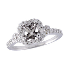 14KT Gold Semi-Mount Engagement Ring