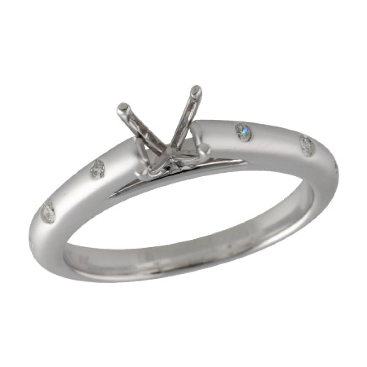 14KT Gold Semi-Mount Engagement Ring