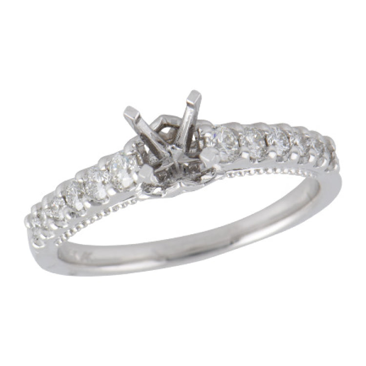 14KT Gold Semi-Mount Engagement Ring