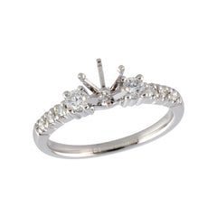 14KT Gold Semi-Mount Engagement Ring