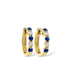 14KT Gold Sapphire Earrings