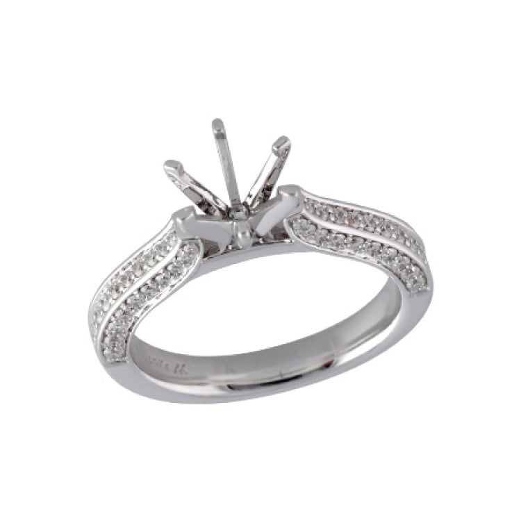 14KT Gold Semi-Mount Engagement Ring