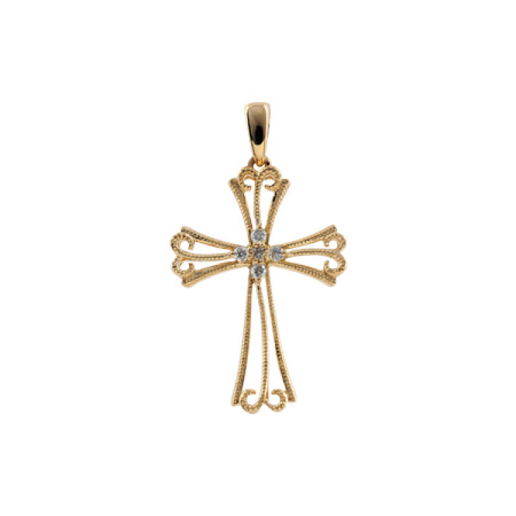 14KT Gold Diamond Pendant