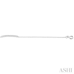 1/10 Ctw Round Cut Diamond Fashion Bracelet in Sterling Silver