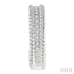 1/6 Ctw Round Cut Diamond Fashion Earrings in Sterling Silver